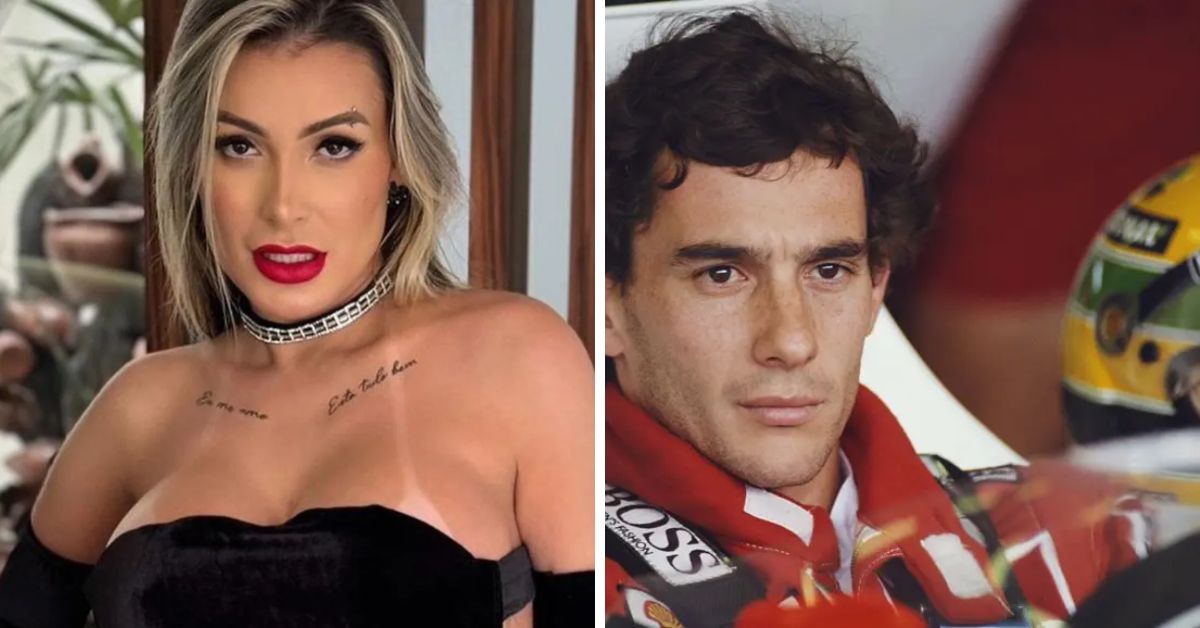 Andressa Urach e Ayrton Senna: a inacreditÃ¡vel ligaÃ§Ã£o que os dois possuem e que poucos sabem