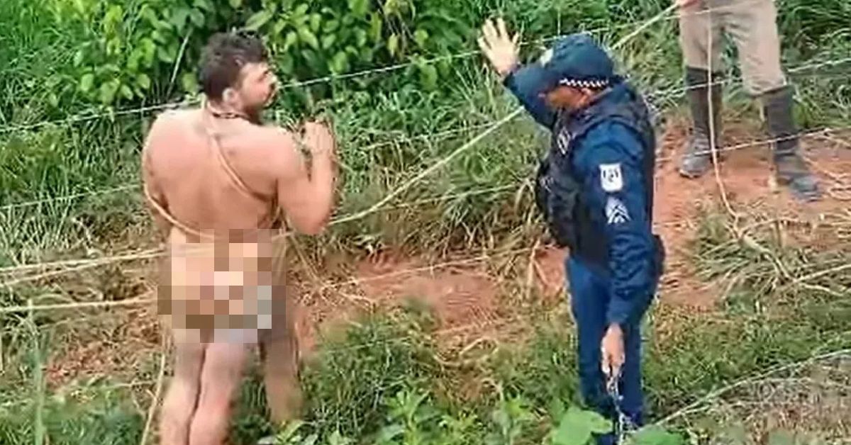 VÃDEO â Policial Ã© amarrado em cerca por funcionÃ¡rios de empresa elÃ©trica no ParÃ¡ e motivo Ã© exposto