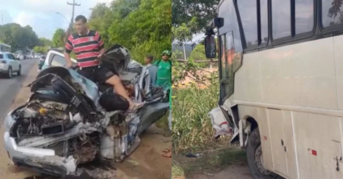 Grave colisÃ£o na PE-060, envolvendo Ã´nibus e carro, deixam vÃ¡rias vÃ­timas