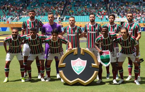 Fluminense antes de jogo contra o Mamelodi — Foto: Reuters/Sam Navarro